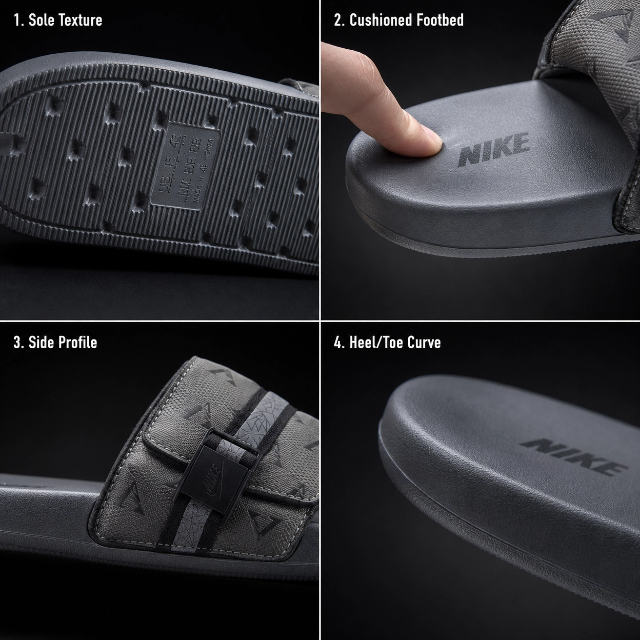 Nike Unisex Comfort  Adjustable Offcourt Slides