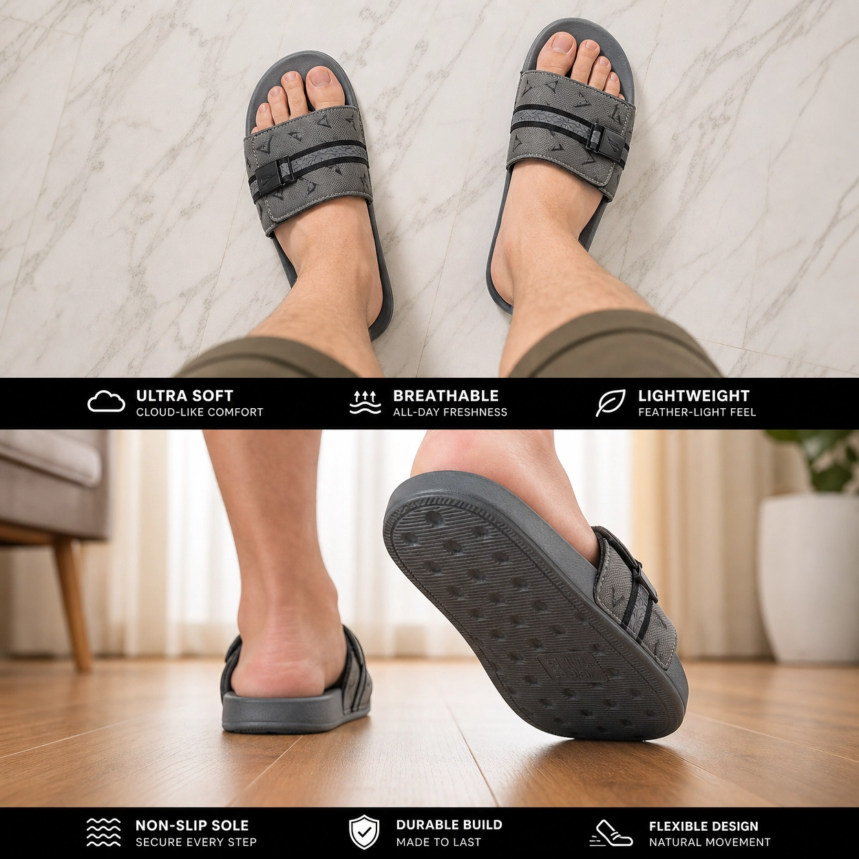 Nike Unisex Comfort  Adjustable Offcourt Slides