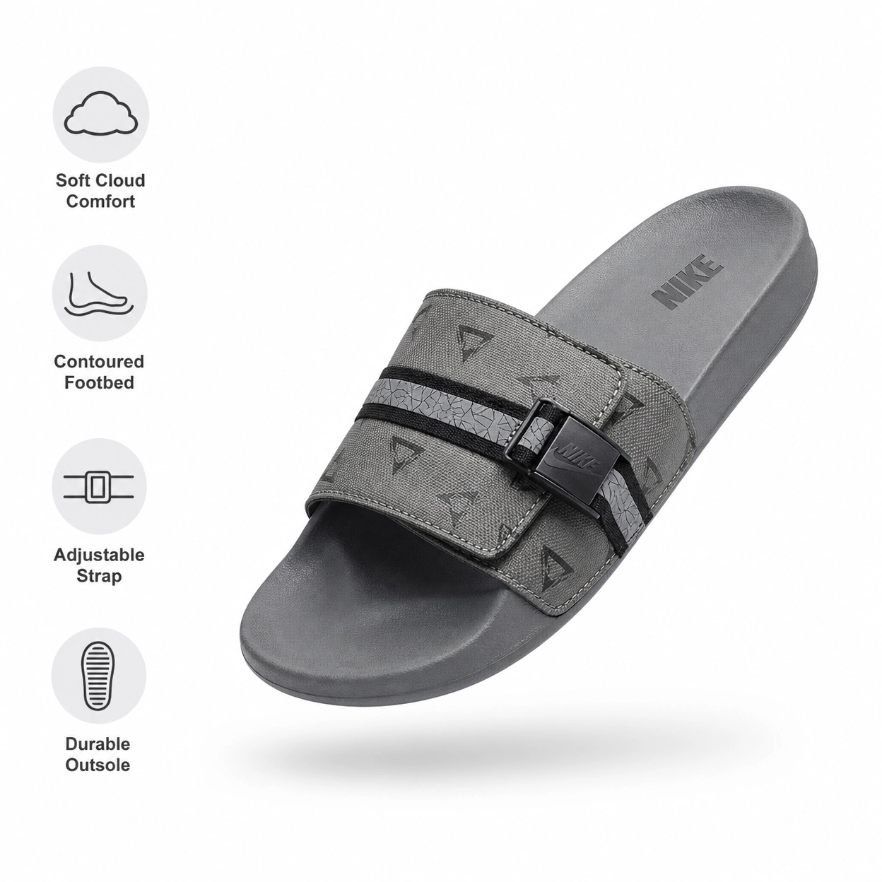 Nike Unisex Comfort  Adjustable Offcourt Slides